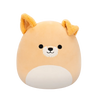 SQUISHMALLOWS Cooper béžový pes s bílým bříškem, 30 cm