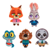 Zootropolis plyšák – balení po 5 kusech, 8 cm