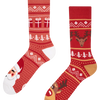 Veselé teplé ponožky Sobi Santy Clause