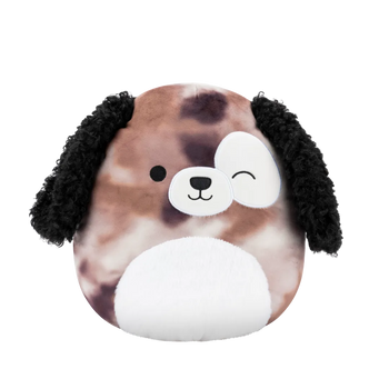SQUISHMALLOWS Zerdan hnědý mramorový pes, 30 cm