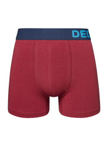Tmavě červené pánské boxerky