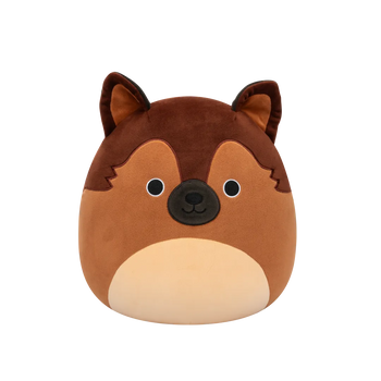 SQUISHMALLOWS Mario hnědý německý ovčák, 30 cm