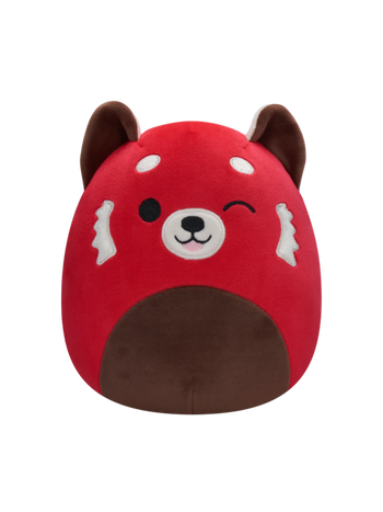 SQUISHMALLOWS Mrkající panda červená Cici, 20 cm