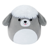 SQUISHMALLOWS Šedo-bílý ovčácký psík Arnold, 13 cm