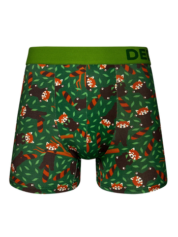 Veselé pánské boxerky Panda červená