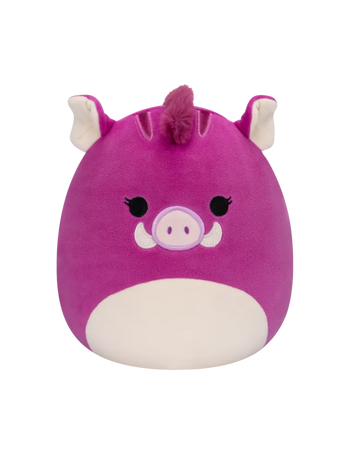 SQUISHMALLOWS Růžový divočák Jenna, 20 cm