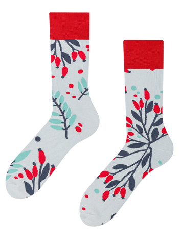 Veselé teplé ponožky Šípky ve sněhu