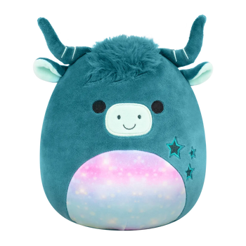 SQUISHMALLOWS Zelená horská kráva Clark, 13 cm