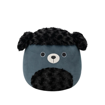 SQUISHMALLOWS Jettward černý chlupatý pudl, 30 cm