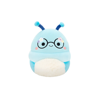 SQUISHMALLOWS Cordelia modrá housenka, 20 cm