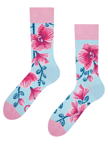 Veselé ponožky Orchidej