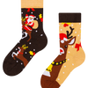 Veselé dětské ponožky Sob a Santa