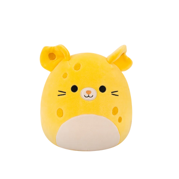 SQUISHMALLOWS Žlutá sýrová myška – Amelia, 35 cm