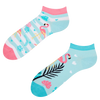 Veselé kotníkové ponožky Zamilovaní plameňáci