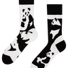 Veselé ponožky Abstraktní panda