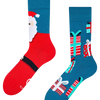 Veselé ponožky Santa a dárky