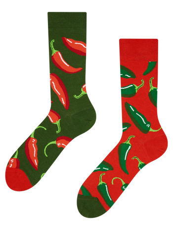 Veselé ponožky Chilli papričky