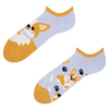 Veselé ponožky do tenisek Pes Corgi