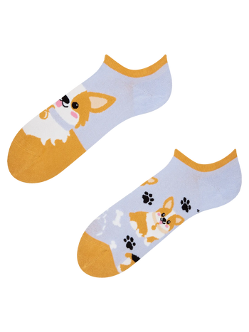 Veselé ponožky do tenisek Pes Corgi