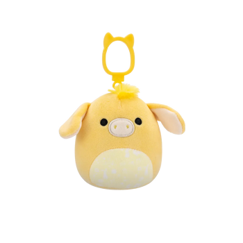 SQUISHMALLOWS klíčenka – Žlutý osel Gavyn, 9 cm