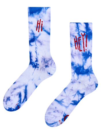Ponožky z žebrovaného úpletu Ahoj, čau!