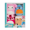 SQUISHMALLOWS Micromallows 4Pack – medvídek mýval, bigfoot, ara, skořicová rolka
