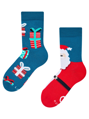 Dětské ponožky Santa a dárky