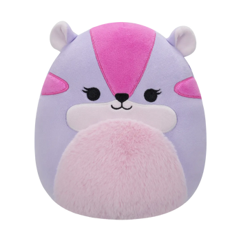 SQUISHMALLOWS Fialovo-růžový čipmank Tamara, 20 cm