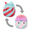 SQUISHMALLOWS 2v1 ledová drť Tucker a cukrová vata Bevin, 13 cm