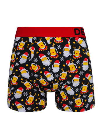 Veselé pánské boxerky Pivní Santa