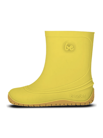 Dětské barefoot gumáky Be Lenka Pudds – žluté