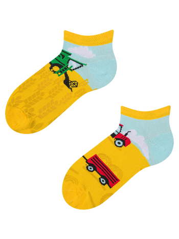 Veselé dětské kotníkové ponožky Traktor
